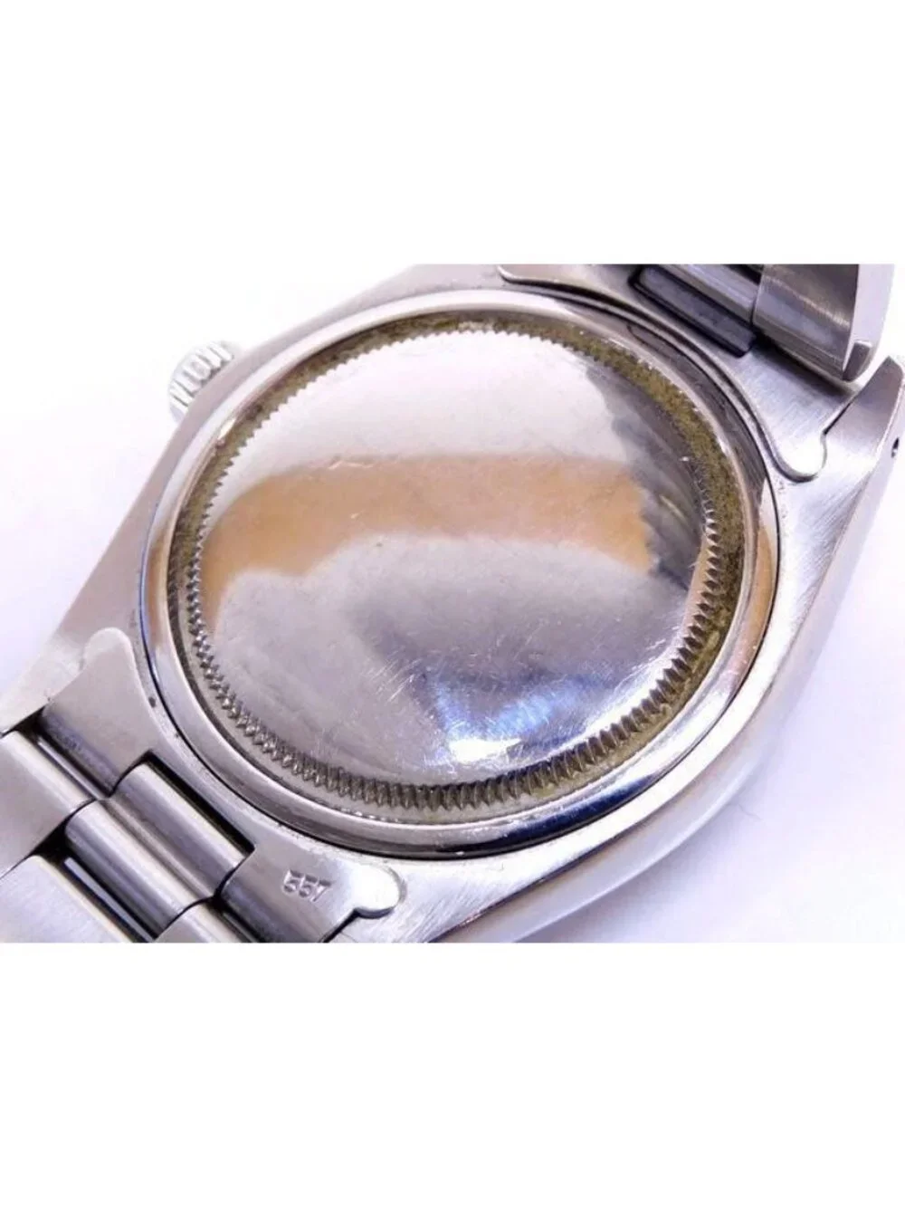 Rolex Oyster Date Precision Manual Wind Watch Stainless Steel Black Dial Vintage